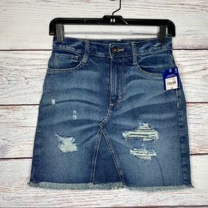 Arizona Jeans Co Denim Mini Skirt Medium Wash